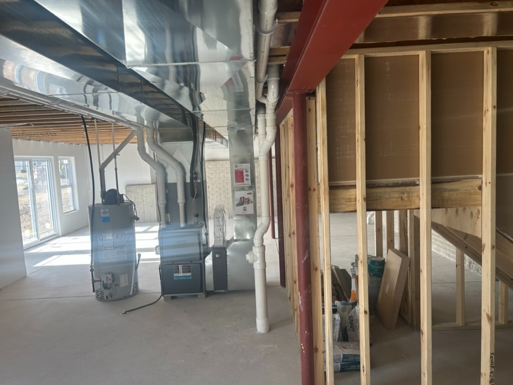 Water heater and furnace installation